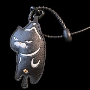 Cute Cat Vegan Bag Charm Keychain